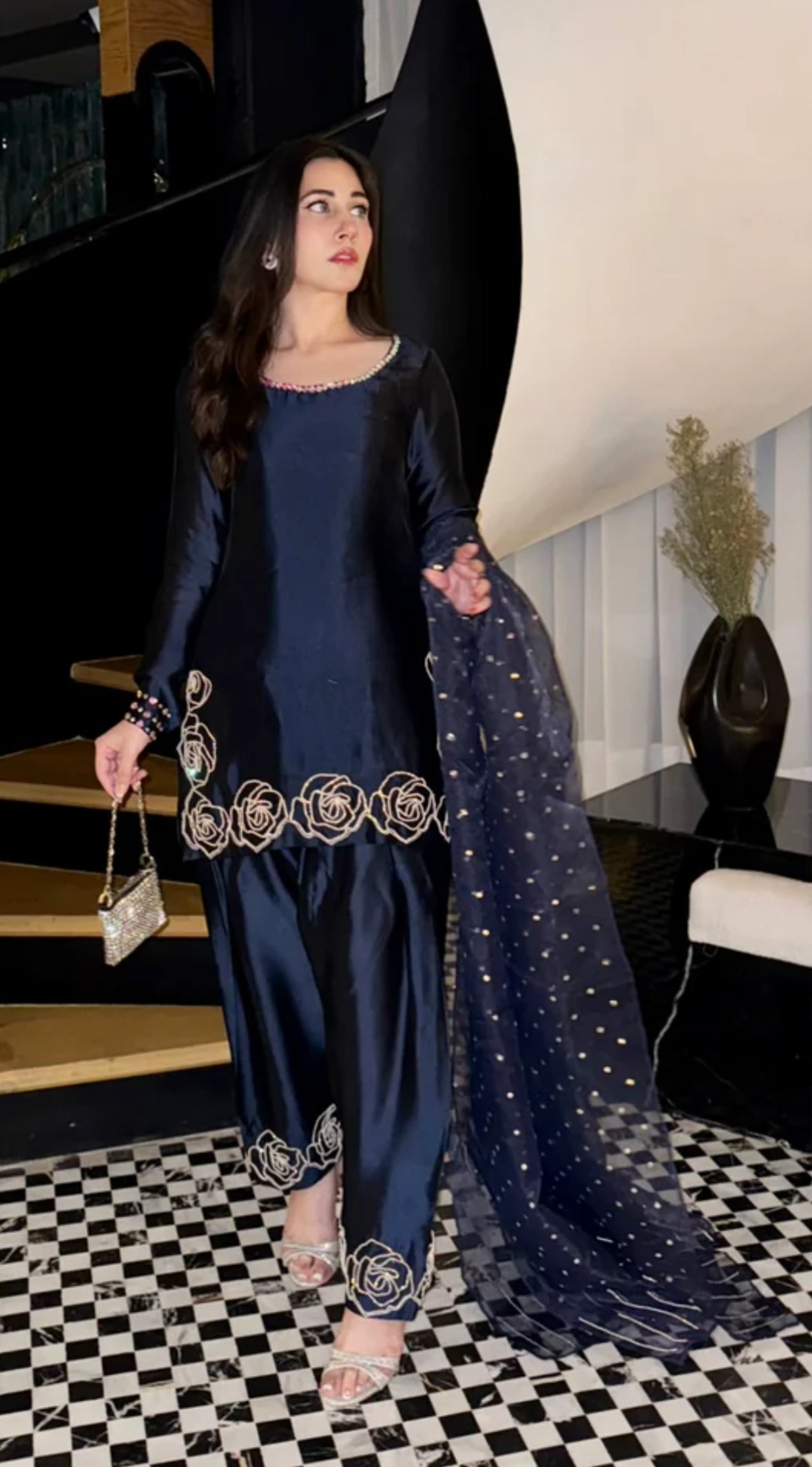 Rose Shalwar Set