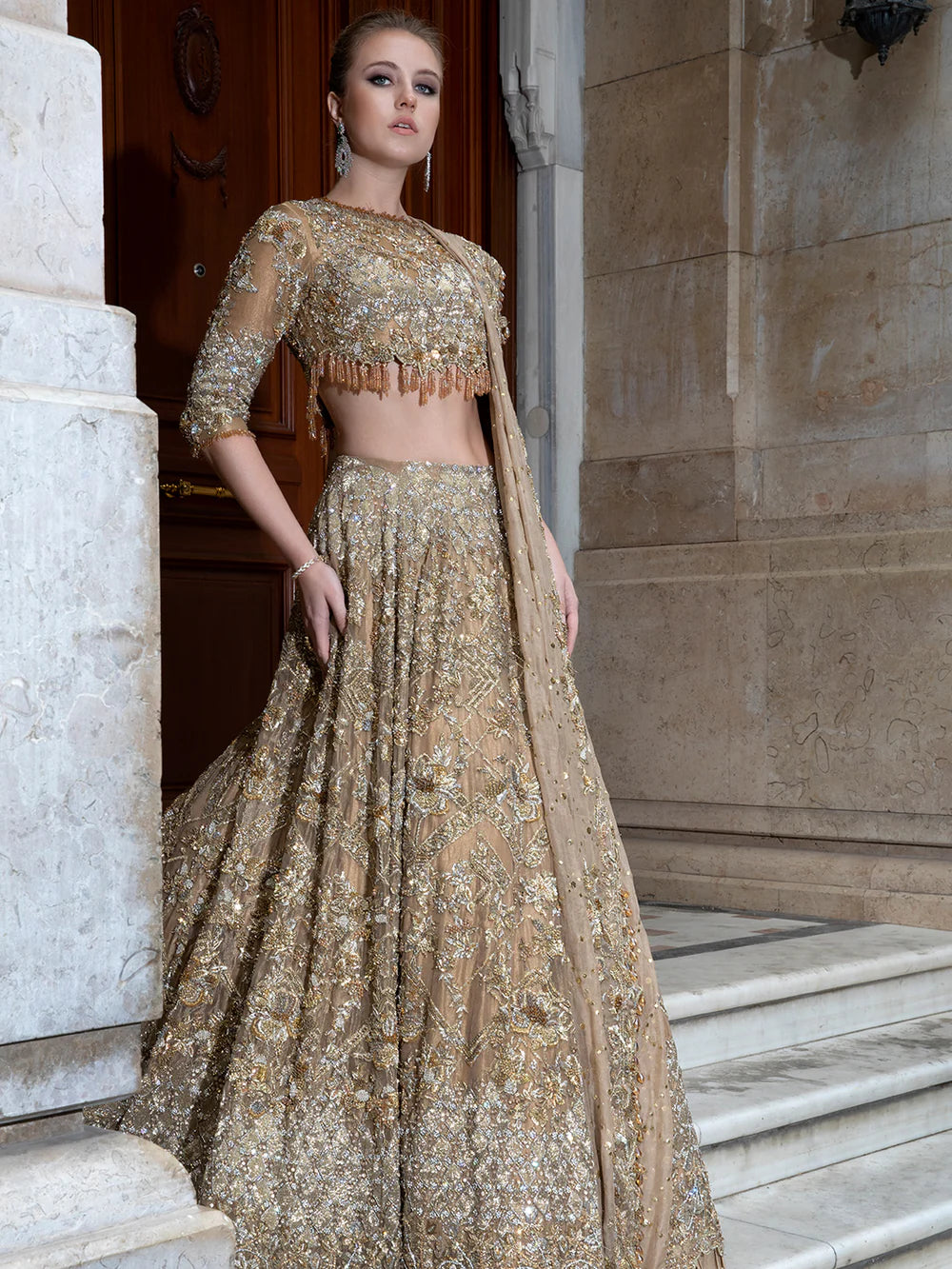 Abeera Usman Designer Bridal Lehenga – Complete Set