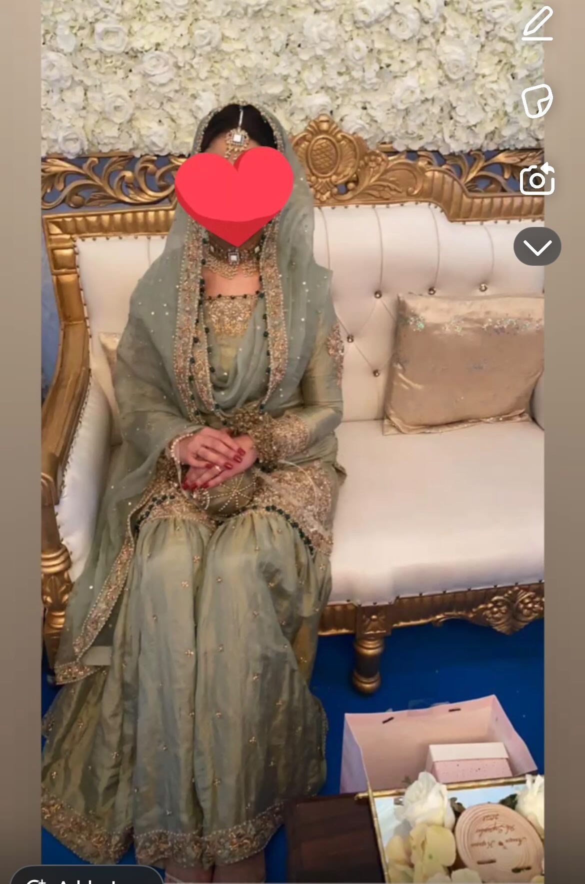 Elegant Sage Green Nikah/Engagement Outfit ✨