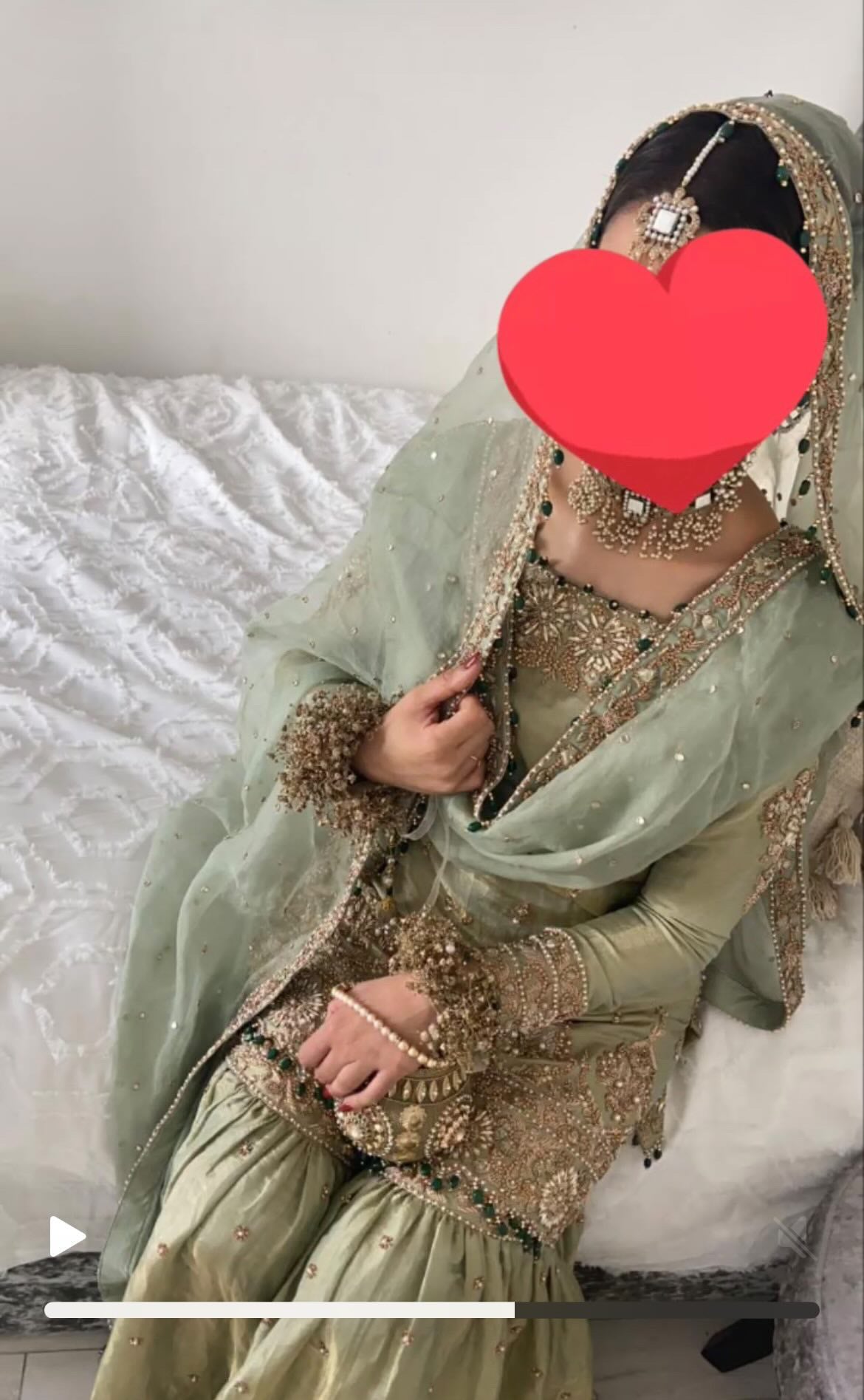 Elegant Sage Green Nikah/Engagement Outfit ✨