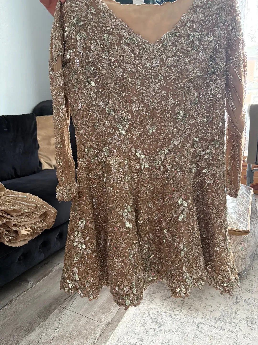 Embellished Gharara and Dress
