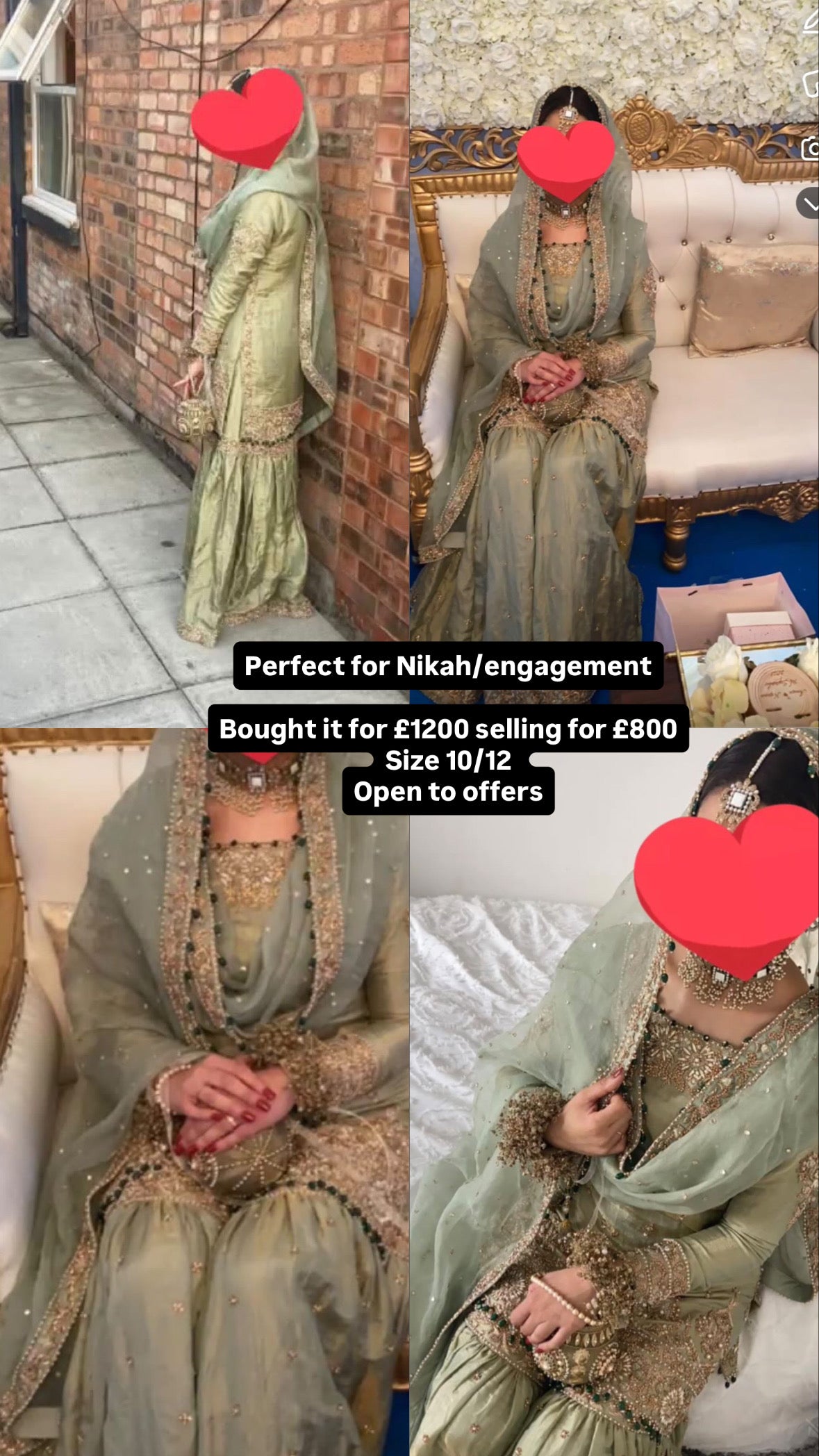Elegant Sage Green Nikah/Engagement Outfit ✨