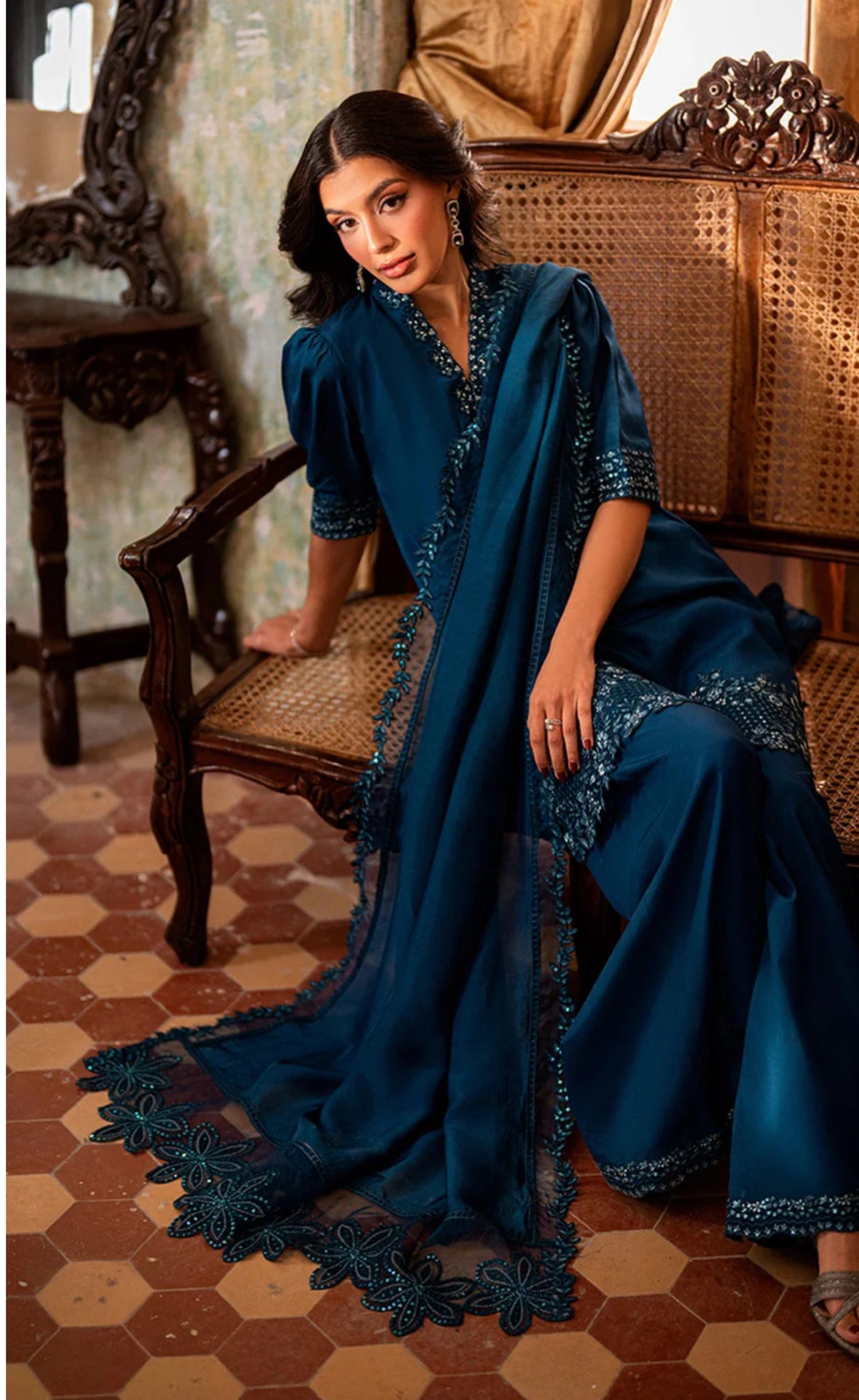 Azure Eid Vogue’26 - Sylvan Silk (3pc)