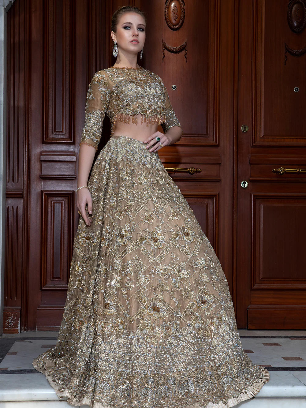 Abeera Usman Designer Bridal Lehenga – Complete Set