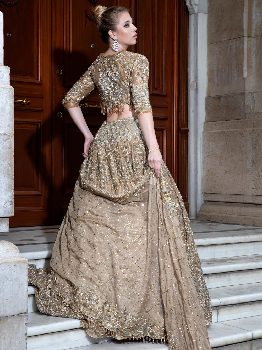Abeera Usman Designer Bridal Lehenga – Complete Set